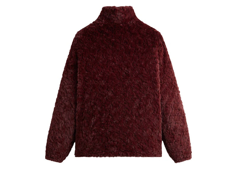 Kith Claremont Shaggy Sherpa Quarter Zip Magma