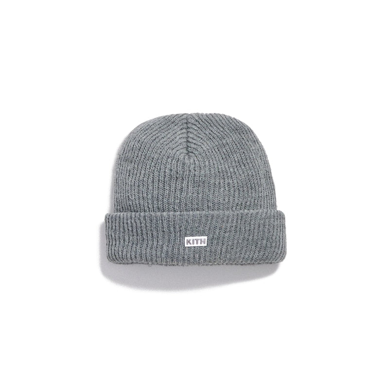 Kith Classic Beanie Light Heather Grey