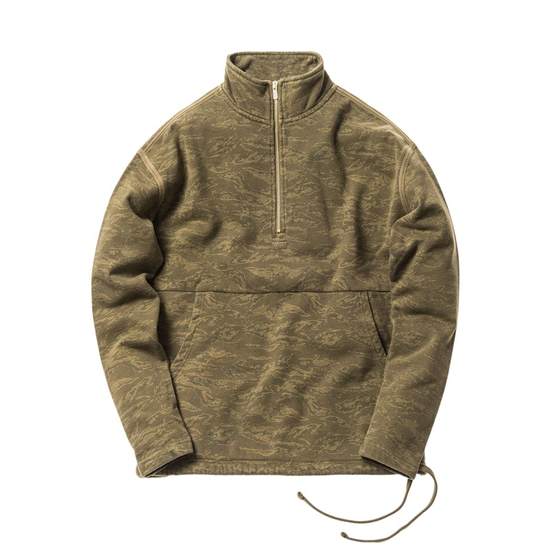 Kith Classic Half Zip Pullover Tiger Camo
