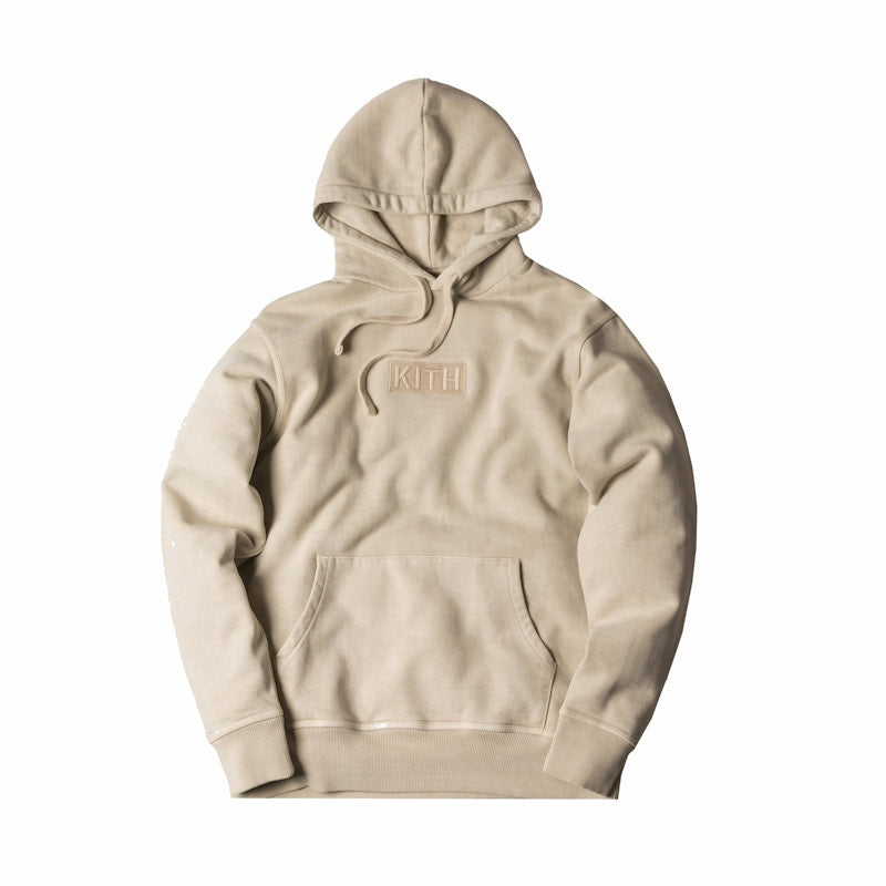 Kith Classic Logo Hoodie Sand