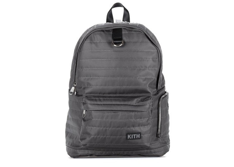 Kith Classics Quilted Backpack Grey
