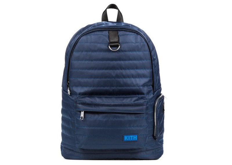 Kith Classics Quilted Backpack Navy