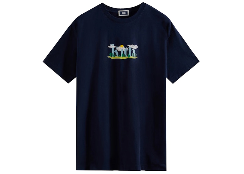 Kith Cloud Serif Logo Tee Nocturnal
