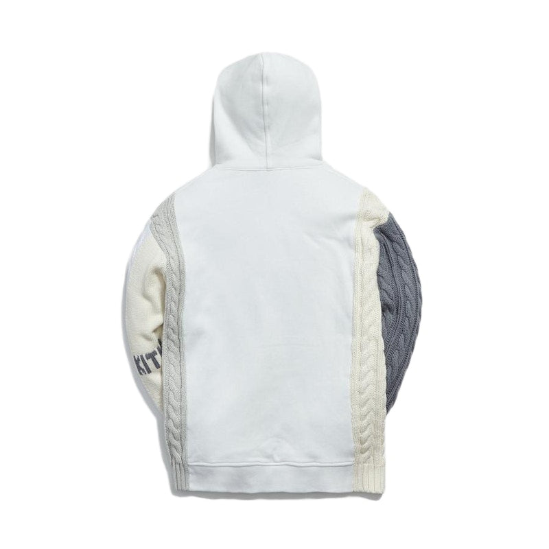 Kith Colorblock Adam Combo Knit Hoodie White