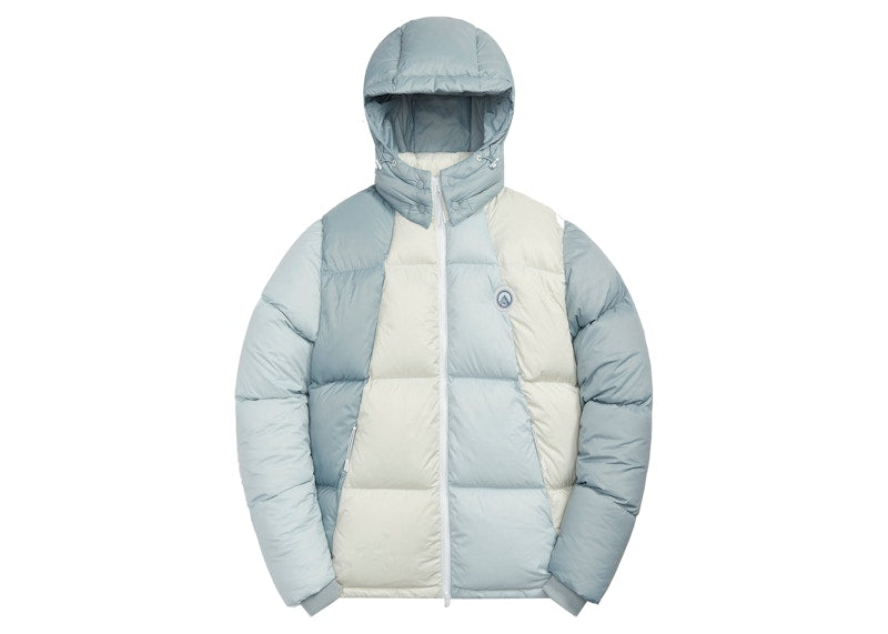 Kith Colorblocked Midi Puffer Mist