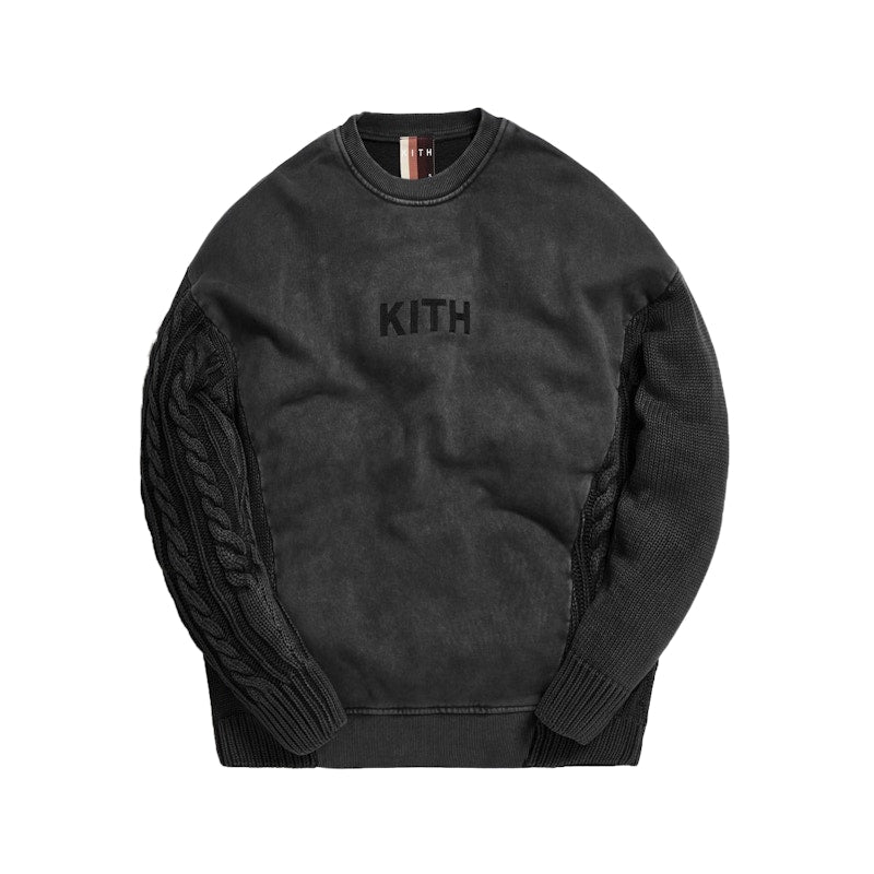 Kith Combo Knit Crewneck Black