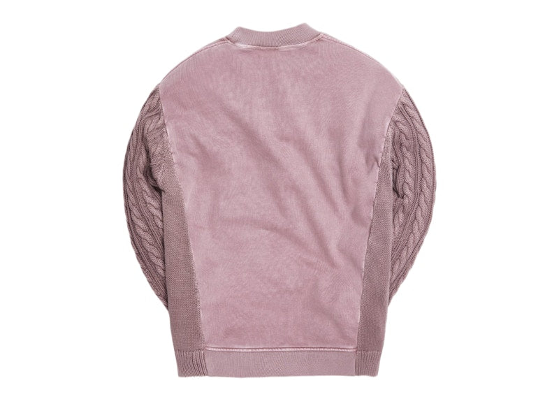 Kith Combo Knit Mockneck Dusty Mauve