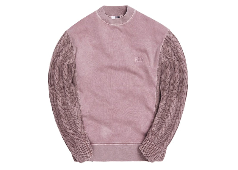 Kith Combo Knit Mockneck Dusty Mauve