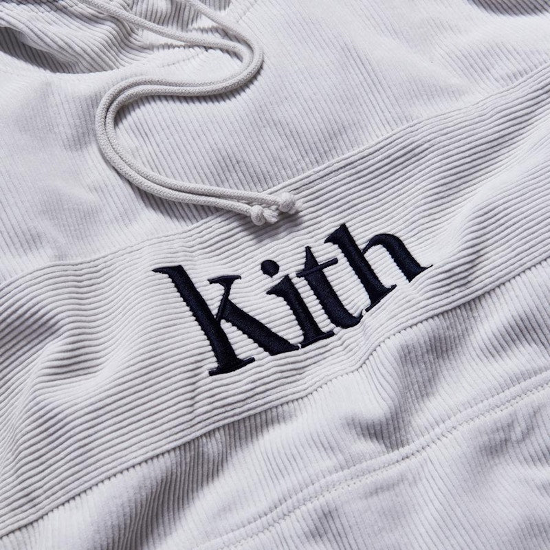 Kith Corduroy Double Pocket Hoodie Ivory
