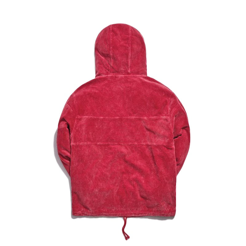 Kith Corduroy Double Pocket Hoodie Red