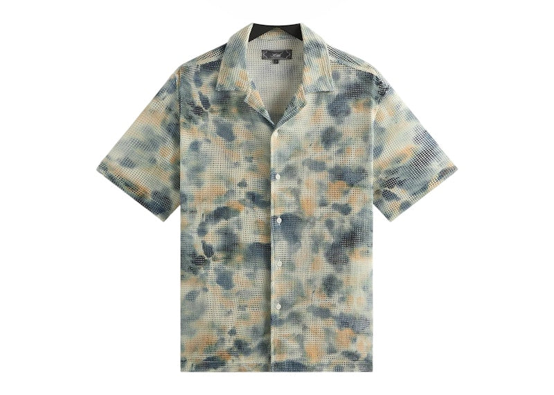 Kith Cotton Mesh Thompson Camp Collar Shirt Cyanotype