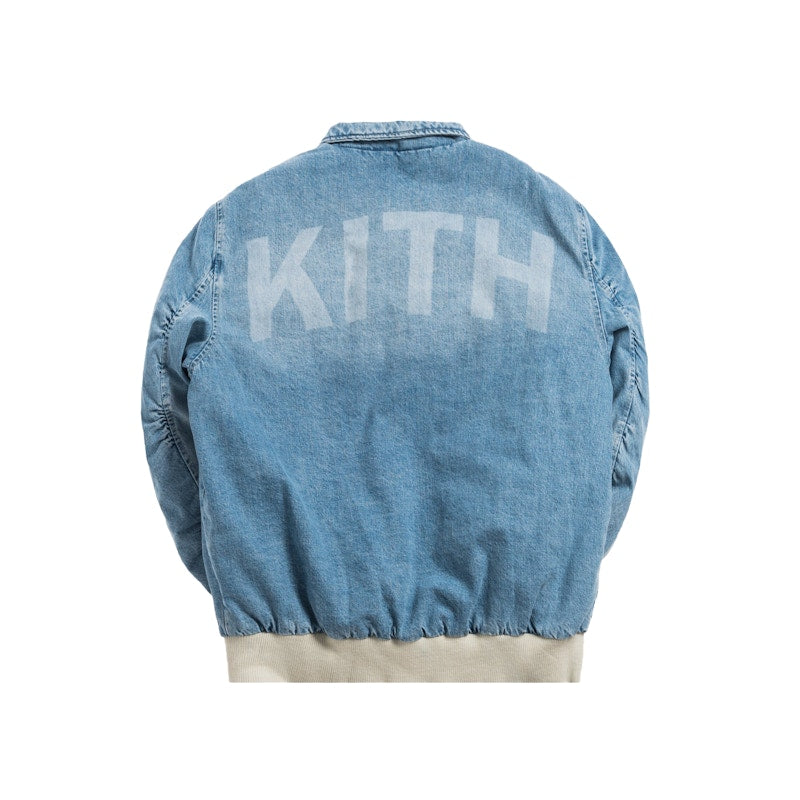 Kith Denim Aviation Bomber Jacket Hosu 2.0 Wash