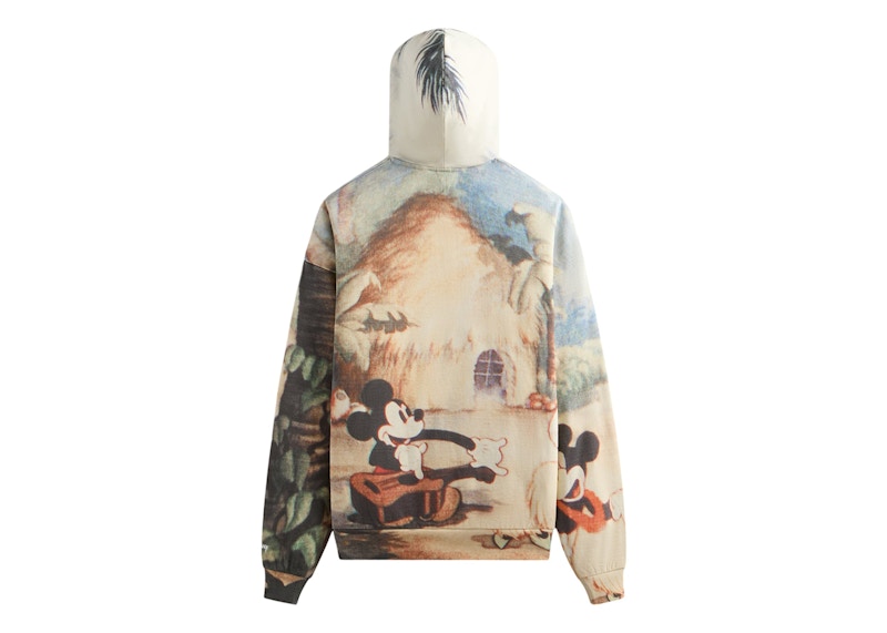 Kith Disney Donald Duck Hawaiian Vintage Nelson Hoodie White