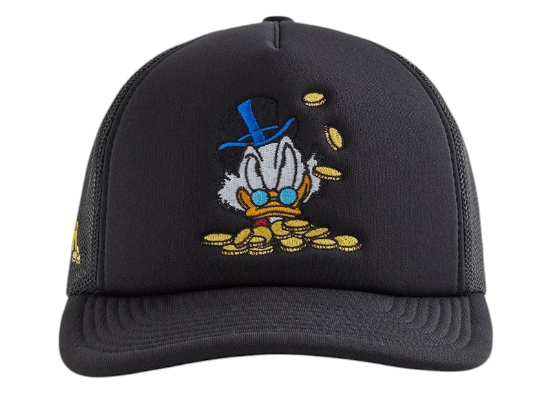 Kith Disney Donald Duck Scrooge Nolan Trucker Hat Black