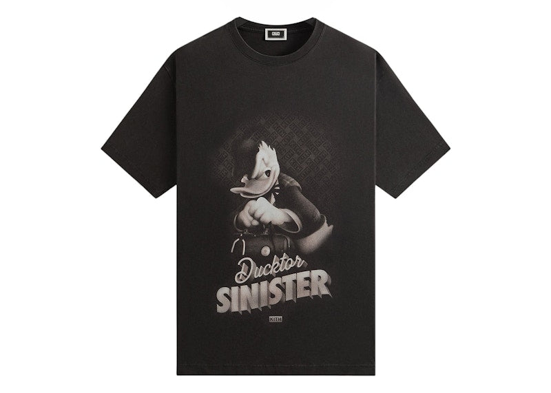 Kith Disney Donald Duck Sinister Vintage Tee Black