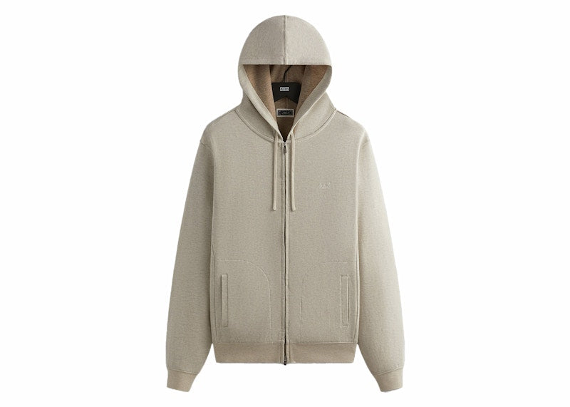 Kith Double Face Williams V Full Zip Hoodie Sandy Heather