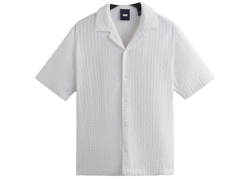 Kith Embroidered Voile Thompson Camp Collar Shirt (SS23) White
