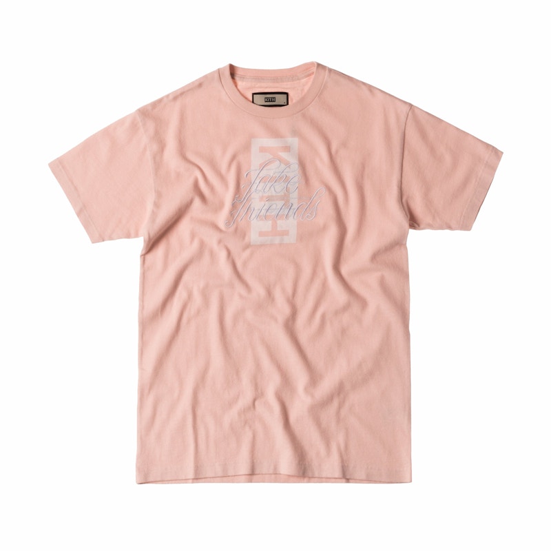 Kith Fake Friends Script Tee Pink