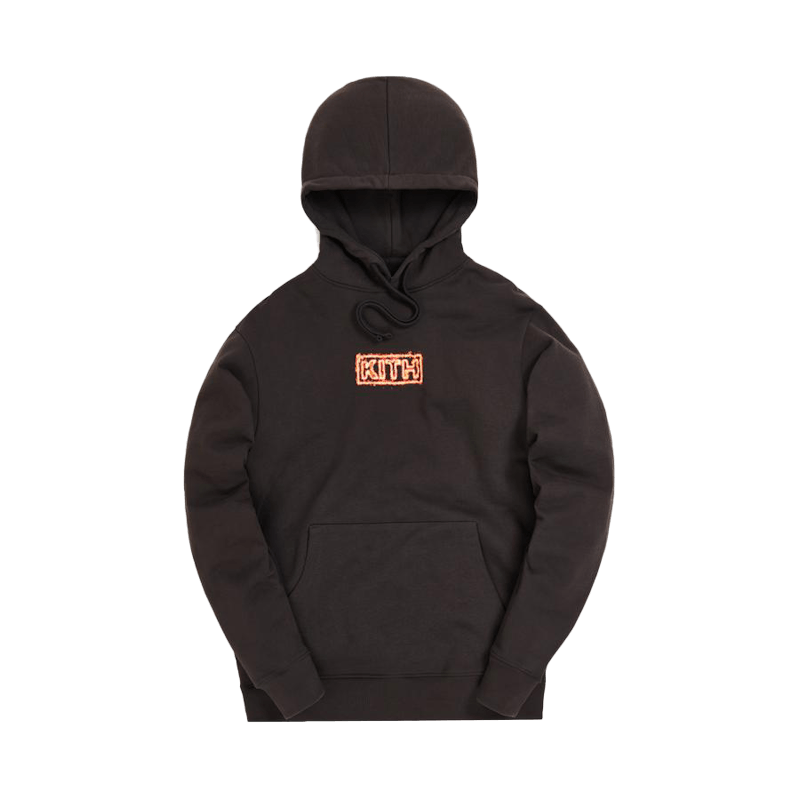 Kith Flame Hoodie Espresso