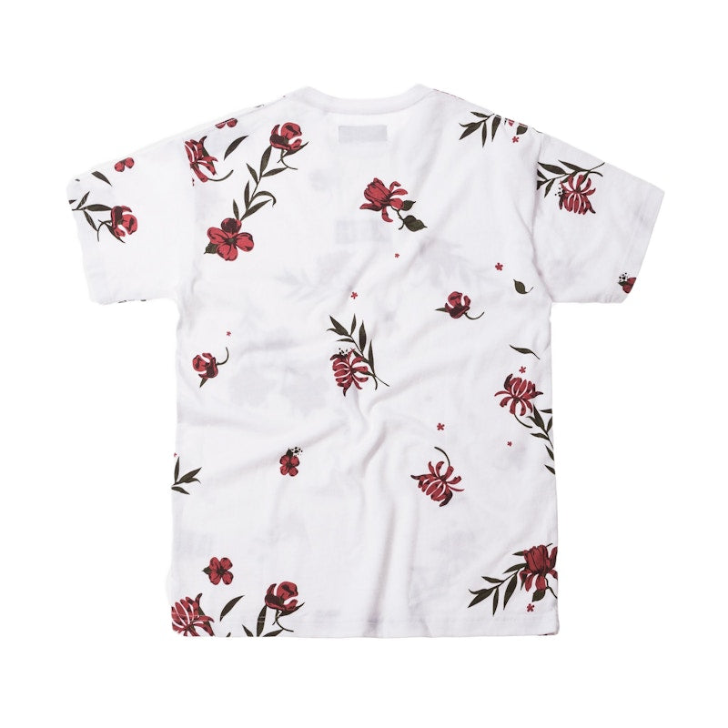 Kith Floral Classic Logo Tee White