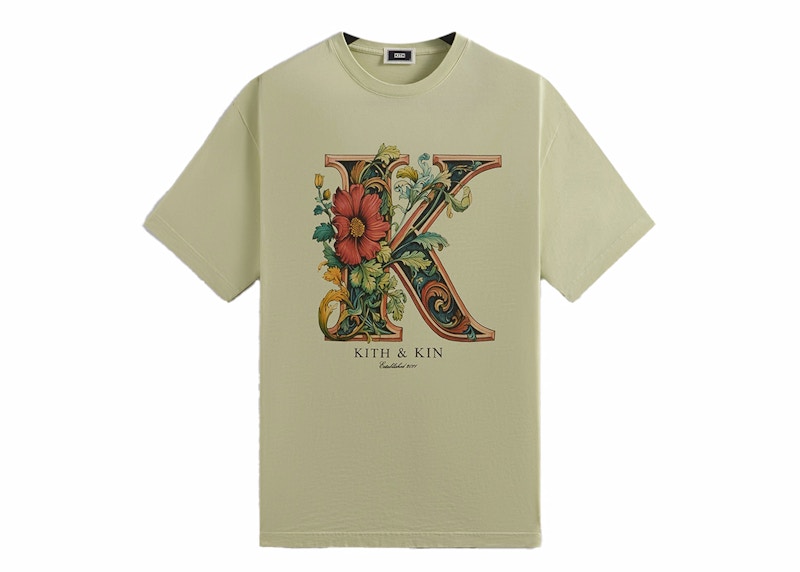 Kith Floral K Vintage Tee Stoneware