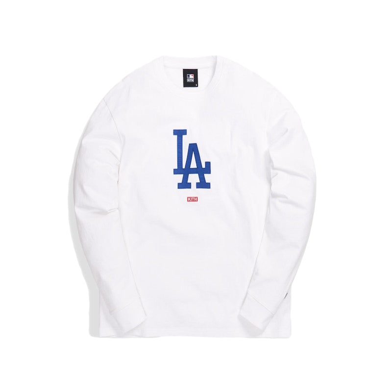 Kith For Major League Baseball Los Angeles Dodgers L/S Tee White