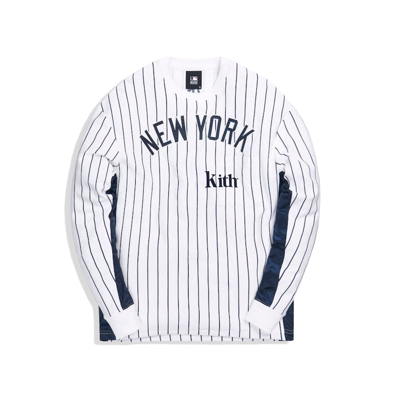 Kith For Major League Baseball New York Yankees L/S Combo Quinn White Pinstripe