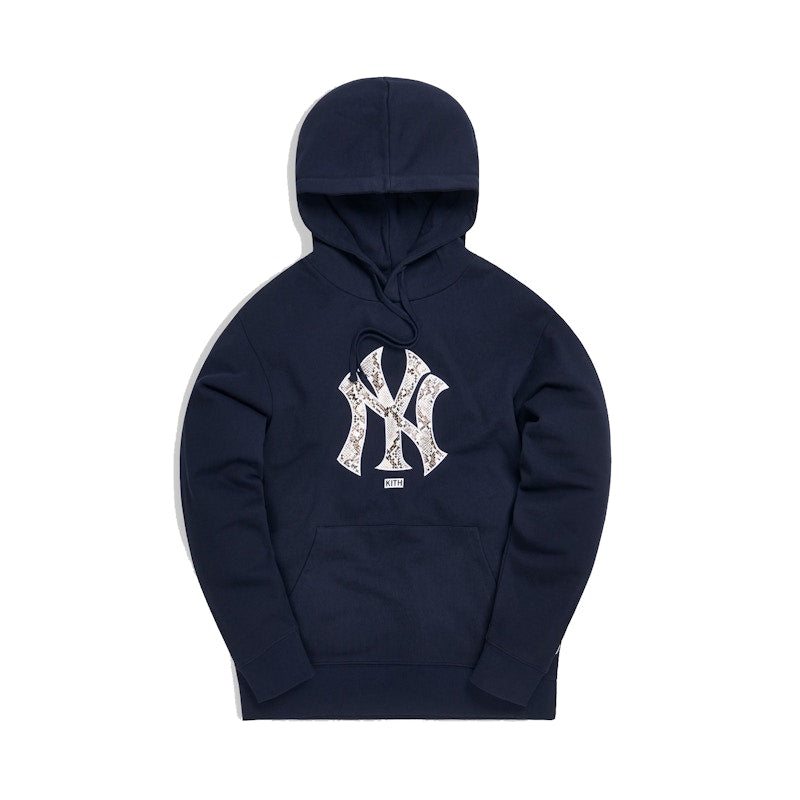 Kith For Major League Baseball New York Yankees Snake Logo Hoodie Navy