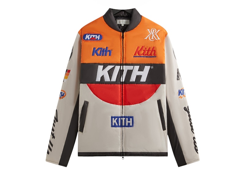Kith Full Zip Brixton Puffed Shirt Jacket Sandrift