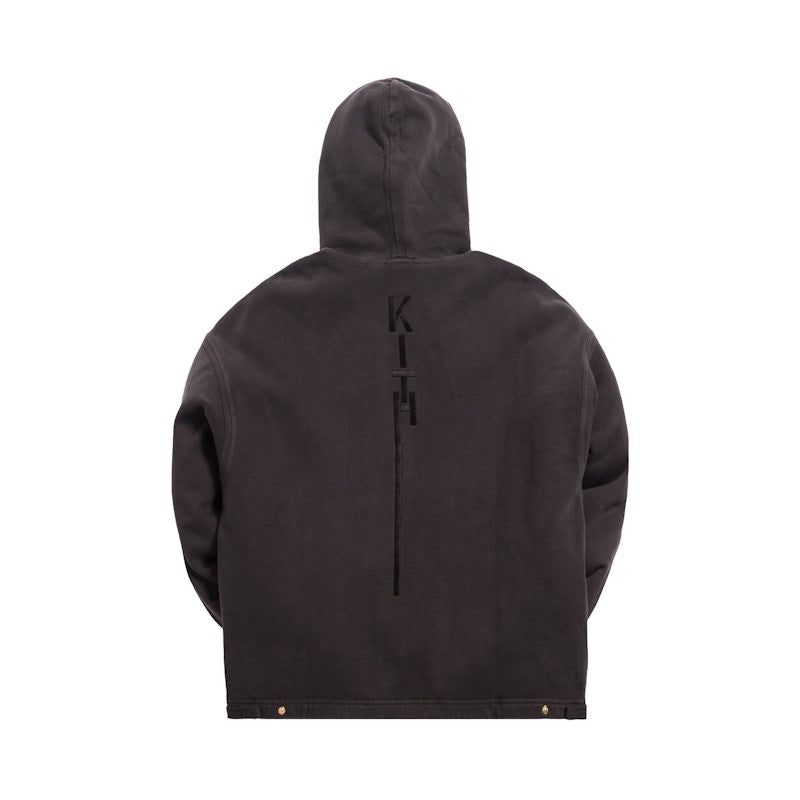 Kith Full Zip Cargo Hoode Espresso