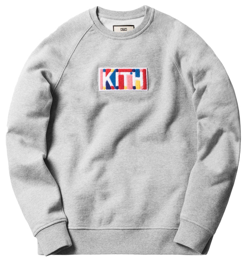 Kith Geo Color Crewneck Heather Grey