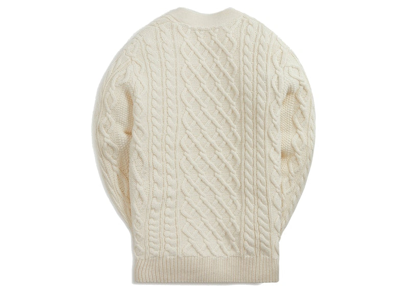 Kith Gramercy Cable Cardigan Sandrift
