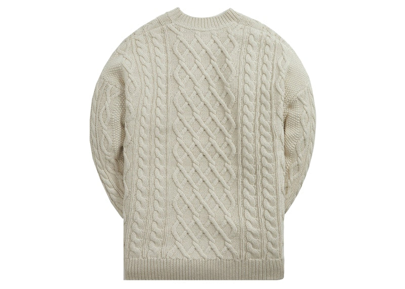 Kith Gramercy Cable Mockneck Heather Oatmeal