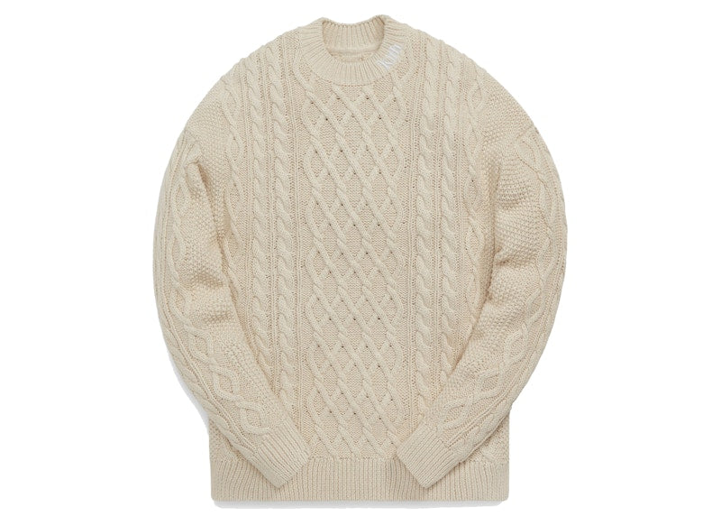 Kith Gramercy Cable Mockneck Heather Oatmeal