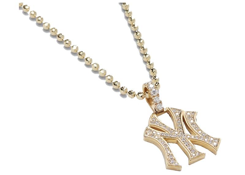 Kith Greg Yuna for New York Yankees Pendant Necklace Gold