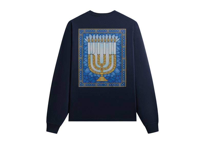 Kith Hanukkah Stained Glass Long Sleeve Tee Nocturnal