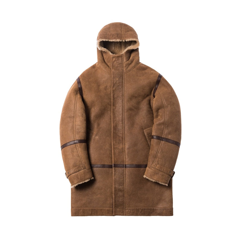 Kith Hilldale Shearling Parka Tan