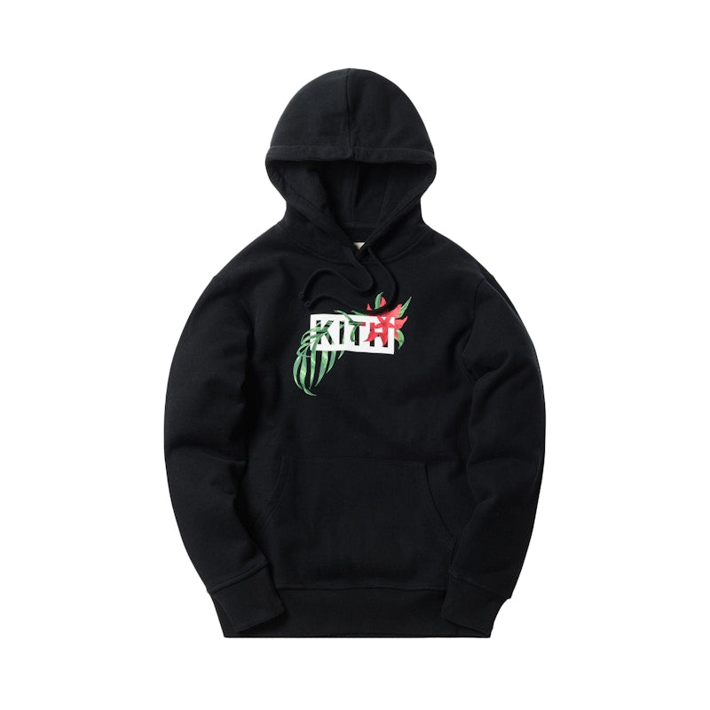 Kith In Bloom Classic Logo Hoodie Black