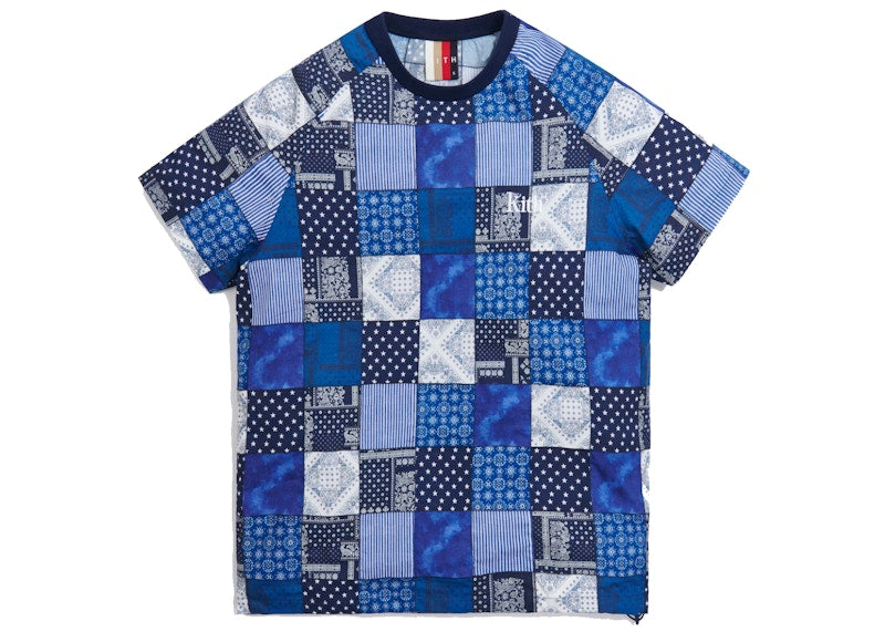 Kith Indigo Patchwork Howard Tee Navy/Multi