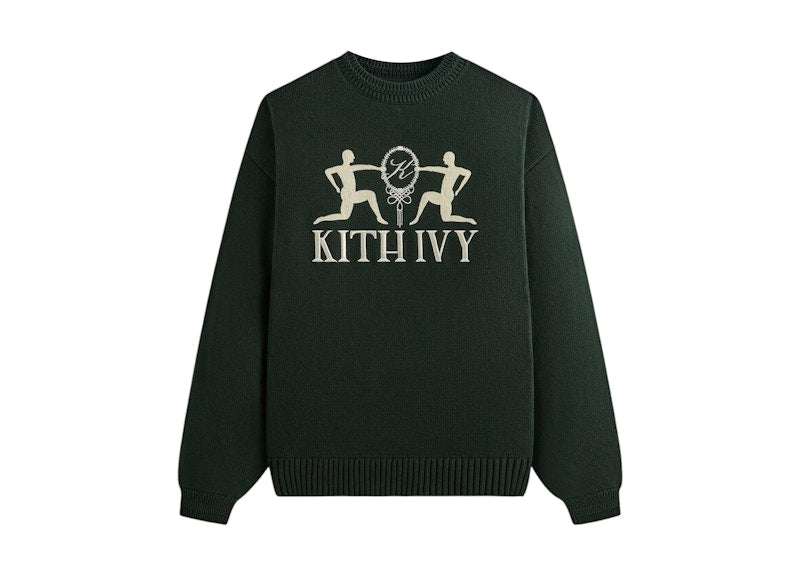 Kith Ivy Emblem Crewneck Sweater Ivy Green