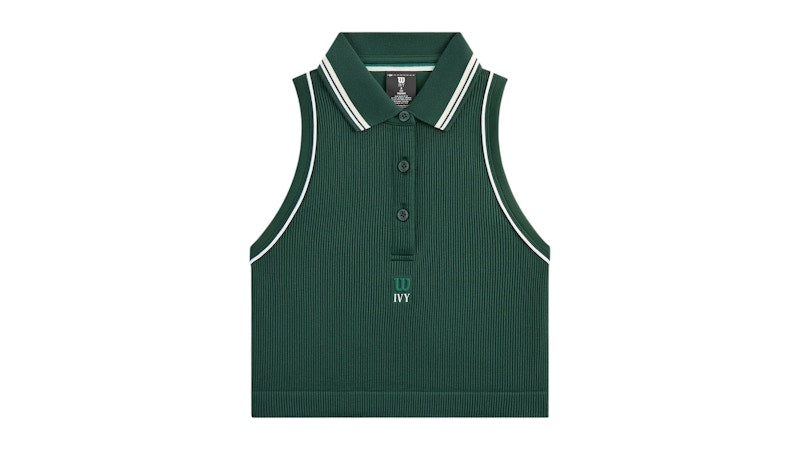 Kith Ivy Wilson Women's Topspin Seamless Polo Ivy Green