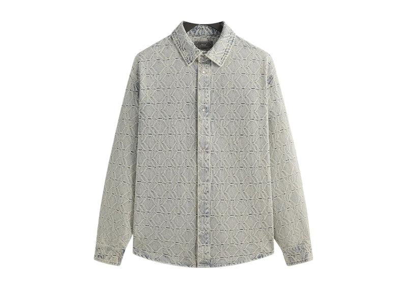 Kith Jacquard Crest Denim Apollo Shirt Atom