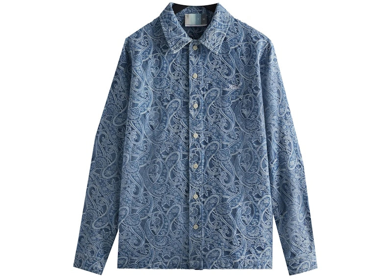 Kith Japanese Indigo Paisley Caldwell Shirt Indigo
