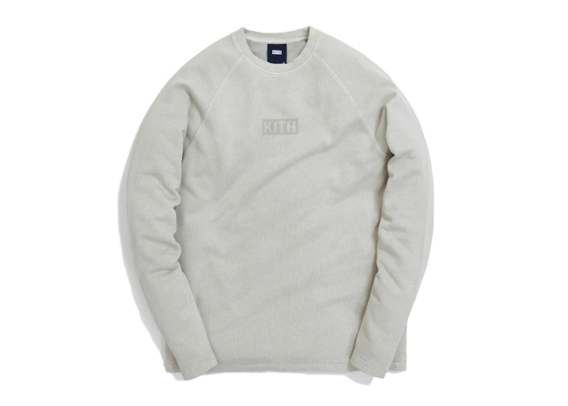 Kith Johnson Crystal Wash Baby Terry L/S Tee Oyster Mushroom