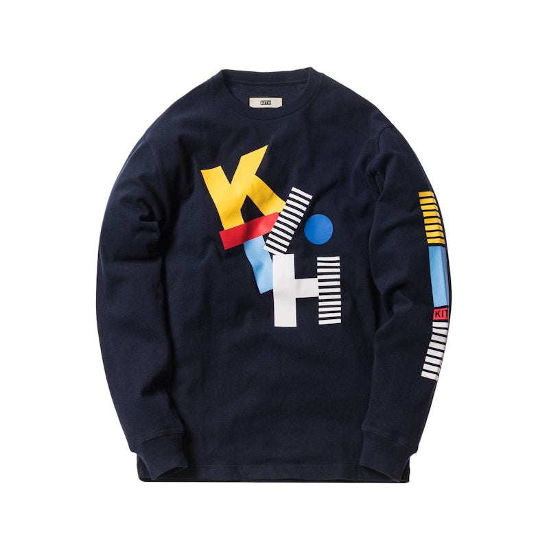Kith Jumbled LS Tee Navy