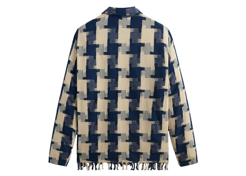Kith Jumbo Houndstooth Overshirt Cyanotype