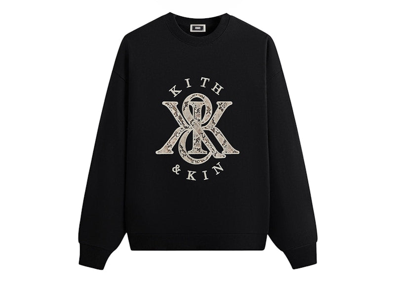 Kith K&K Python Nelson Crewneck Black