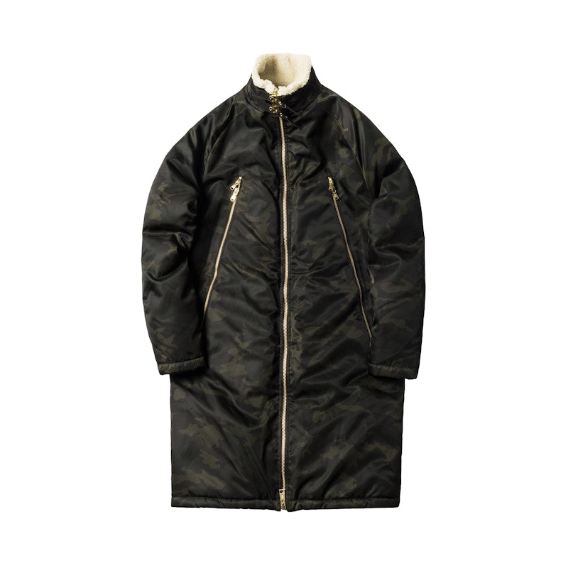 Kith Kenney Long Flight Coat Woodland Camo