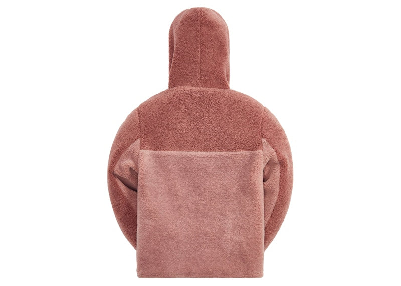 Kith Kids Blocked Faux Sherpa Quarter Zip Dusty Quartz