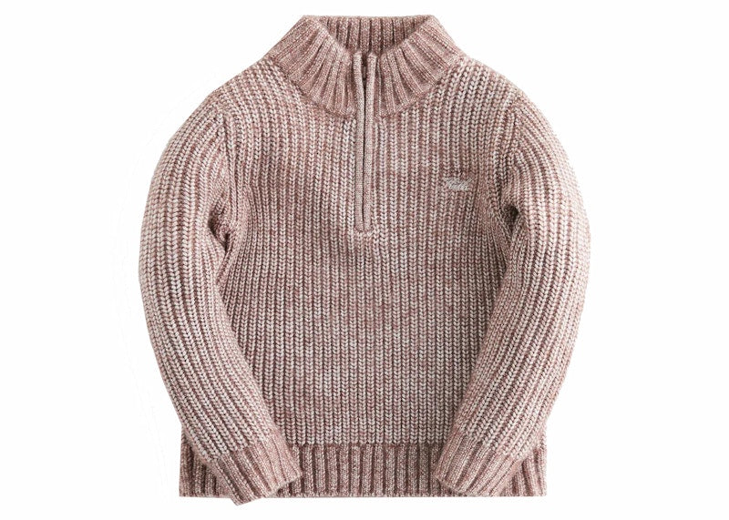 Kith Kids Knit Quarter Zip Dusty Mauve